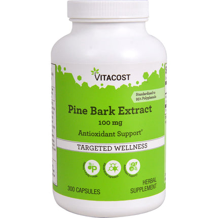Vitacost Pine Bark Extract, 100 mg, 300 Capsules