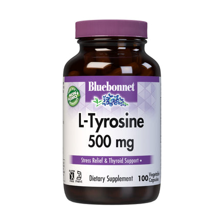 Bluebonnet Ltyrosine 500 Mg Vitamin Capsules, 100 Count