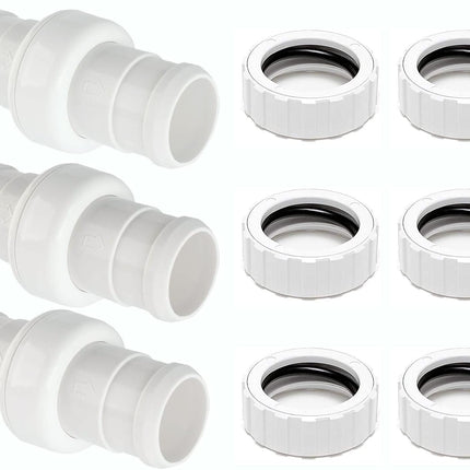 Makhoon Pool Cleaner Hose Swivel & Nut Combo Replacement Kit for Polaris Zodiac 360 (3 Pack)