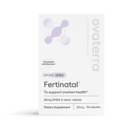 Fertinatal Micronized DHEA Female Natural Plant-Based Fertility Supplement 90-25mg Capsules - 28 Day Supply