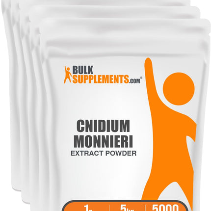 BulkSupplements.com Cnidium Fruit Extract Powder - Cnidium Monnieri Extract, Vasodilator Supplement - Gluten Free, 1g per Serving, 1kg (2.2 lbs) (Pack of 5)