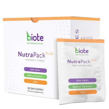 Biote Nutraceuticals - NutraPackPlus - Hormone Balance + Vitality Support (Daily Packets 30-Day)