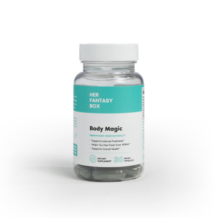 Her Fantasy Box | Body Magic | Chlorophyll Capsules - 30 Vegan Capsules for Detox, Digestion, Gut Health, Skin Support, and Oily Skin - Natural Energy Booster