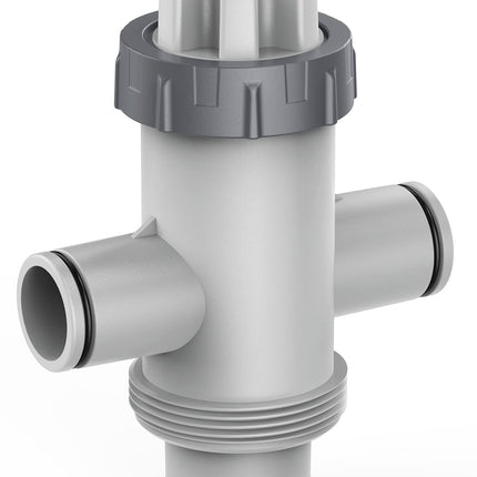 POOLHACKER Pool Fittings Dual Split Hose Plunger Valve, Pool Parts Replacement Shut-Off Valve with Dual inlets for Above Ground Pool