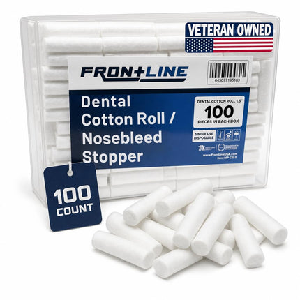 Dental Cotton Rolls 100 Count, Nose Bleed Stoppers, Wisdom Teeth Recovery