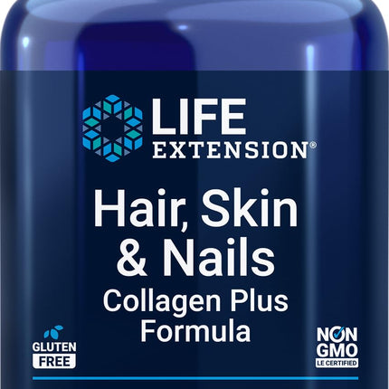 Life Extension Hair, Skin & Nails Collagen Plus Formula, 180 Tablets