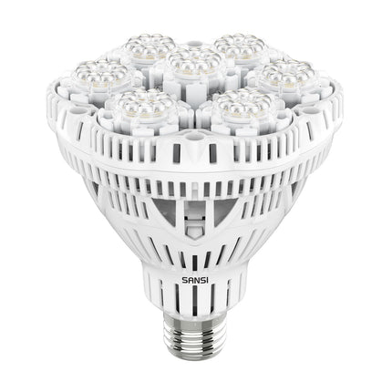 SANSI Grow Lights for Indoor Plants, Full Spectrum 36W Grow Light Bulbs (400 Watt Equiv) with Optical Lens for High PPFD, PPF 65.6 umol/s LED Energy Saving Plant Light for Indoor Growing Seed Starting