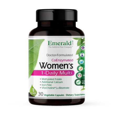 EMERALD LABS Women's 1-Daily Multi - Multivitamin for Women - Includes Calcium, Zinc, Vitamin B & More - Bone & Immune Support Supplement* - Gluten-Free - 30 Vegetable Capsules
