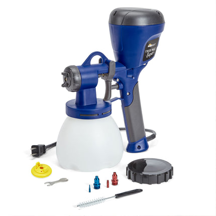 HomeRight C800971 Super Finish Max, Includes 3 Brass Spray Tips, 3 Spray Patterns, Easy to Clean HVLP Paint Sprayer, Great for Furniture, Cabinets, Trim & More, Sprays Stains, Sealers & Latex Paints