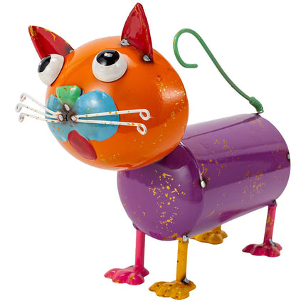 The Aura Collective Yard Decorations Outdoor Metal Cat Statue