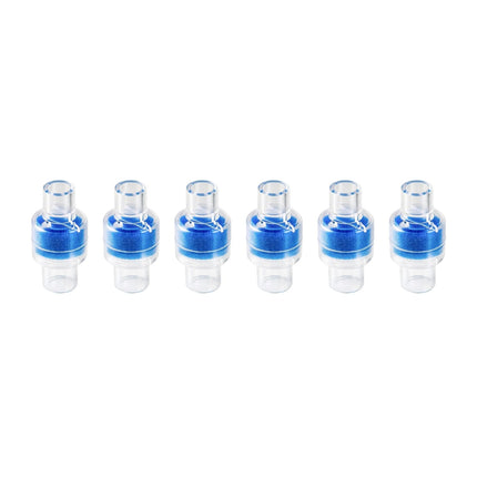 6 Nispira HME Heat Moisture Exchanger Filter in-Line Humidification Solution Unit for CPAP biPAP Machine & Mask, Z1, Z2, Dreamstation, Individually Sealed Packaging