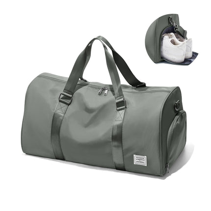 Gym Bag for Men Women with Shoe Compartment,Small Travel Duffle Bags for Traveling Overnight Weekender Personal Item Travel Bag Large Sport Workout Bag Dark Green
