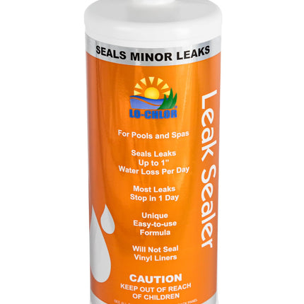 Lo-Chlor Leak Sealer for Swimming Pool, Hot Tub and Spa, Seals Minor Leaks Within 24 Hours, No Need to Drain, Pour into Skimmer, for Inground and Swimming Pools Above Ground, 32 oz