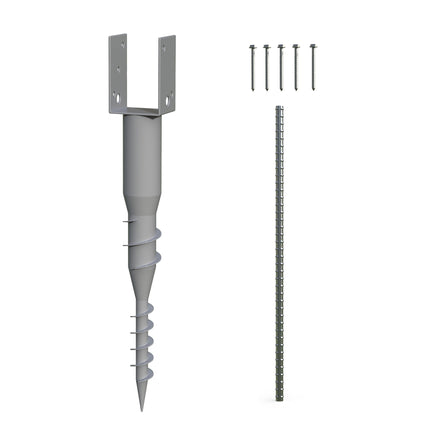 Mayne No-Dig Ground Anchor, 4x4 Post Anchor for Mailbox & Lamp Post
