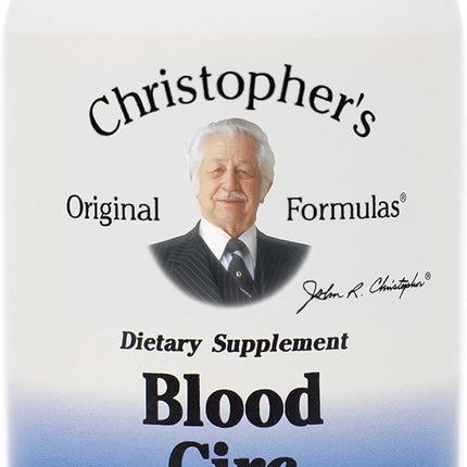 Christopher's Original Formulas Blood Circ Formula Capsules, Herbal Supplement for Cardiovascular & Circulatory Wellness, 100 Capsules