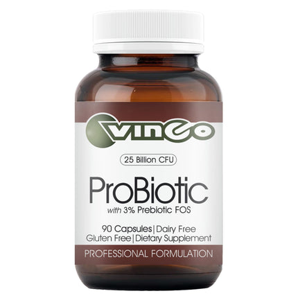 Vinco Inc - ProBiotic Daily Supplement | (90 Capsules) | Prebiotic Fiber for Balanced Digestion | Supports Digestive Balance, Immune Health & Gut Flora | Gluten Free