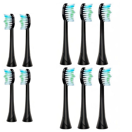 Replacement Toothbrush Heads Compatible with Spotlight Oral Care Electric Toothbrush, 10 Pack Black