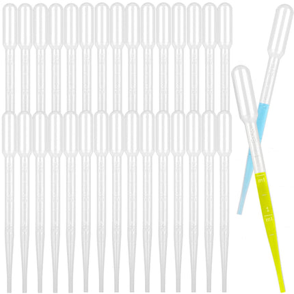moveland 1000PCS 3ml Disposable Plastic Transfer Pipettes for Lab, Oil, Art