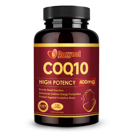 CoQ10-400mg-Softgels with PQQ & Omega 3 Fish Oil, Maximum Absorption Coenzyme Q10 Antioxidant, Support for Heart & Energy Health, 120 Count