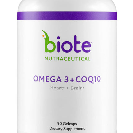Biote Nutraceuticals - Omega 3 + CoQ10 - Heart + Brain (90 Gel caps)
