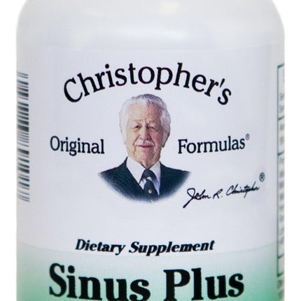 Christopher's Original Formulas Sinus Plus, Sinus Support Capsules, Whole Herb Synergistic Blend, 100 Count