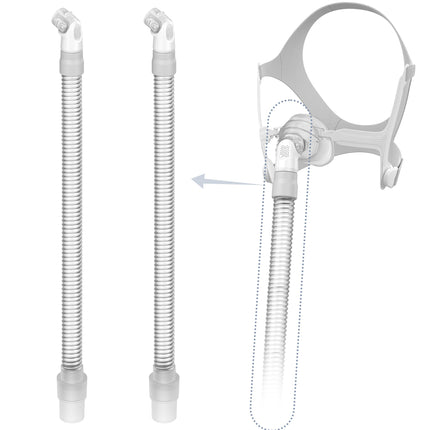 2 Packs Replacement Tube for Airfit N20,FSA HSA Eligible, Replacement Short Tube Compatible with N20, Great Value CPAP Supplies by Medihealer.