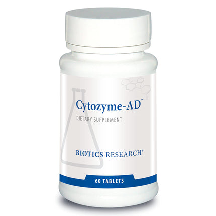 BIOTICS RESEARCH Cytozyme-AD - Adrenal Support Supplement, Promotes HPA Axis Balance, Healthy Stress Response and Calm Energy, SOD and Catalase Antioxidant Enzymes, Gluten and Dairy Free, 60 Tablets