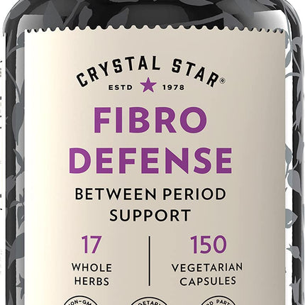 Crystal Star Fibro Defense, 150 Capsules - 17 Whole-Herb Blend - Natural Herbal Supplement Capsles for Women - Vegetarian, Non GMO