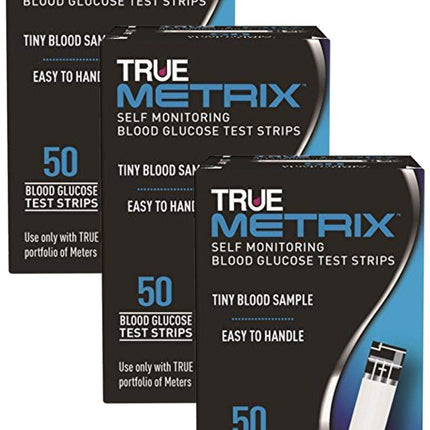 True Metrix Blood Glucose Test Strips, 50 Count (Pack of 3)