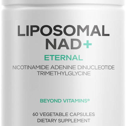 Codeage Liposomal NAD+ Supplement - NAD Nicotinamide Adenine Dinucleotide Coenzyme Pills - 500 mg NAD+ Per Serving & Betaine Anhydrous - Liposomal Delivery - Vegan, Non-GMO, Gluten-Free - 60 Capsules