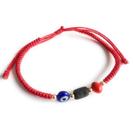 Powerful Prosperity Red Unisex Adult Lucky Bracelet Evil Eye Real Azabache