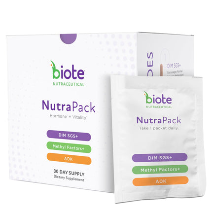Biote Nutraceuticals - NutraPack - Hormone Balance + Vitality Support (Daily Packets 30-Day)