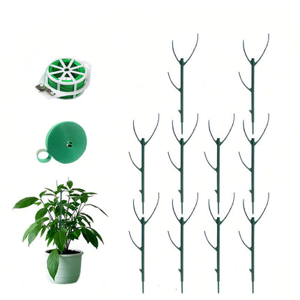Stackable Monstera Moss Pole, 10 PCS Natural Coir Plant Support Stakes.