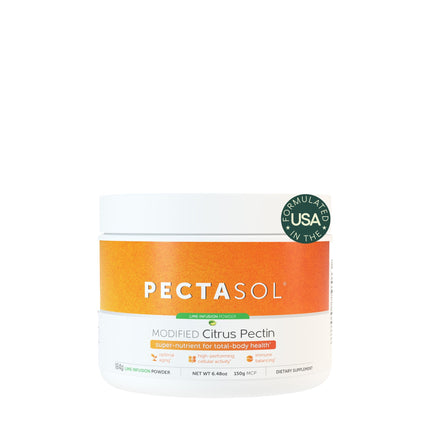 PectaSol Modified Citrus Pectin – 184g Lime Powder – Total-Body Health Supplement to Support Heart, Immune System, Inflammation Response & Healthy Aging + Maintain Healthy Galectin-3 Levels