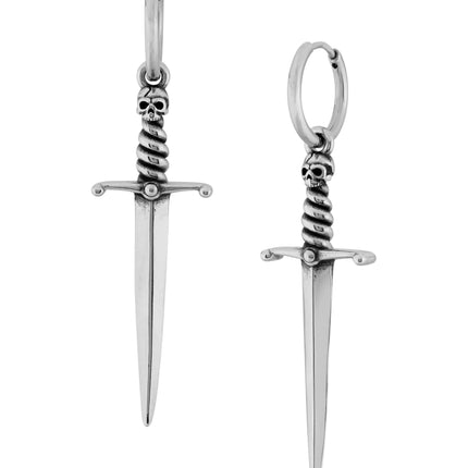 HAQUIL Gothic Punk Sword Dangle Drop Earrings for Women, Goth Jewelry Gift