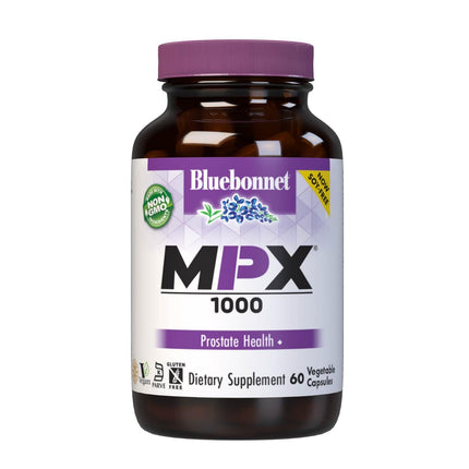 BlueBonnet Nutrition MPX 1000 Prostate Support - Prostate Health Supplements for Men - Saw Palmetto, Pumpkin Seed, Stinging Nettle, Beta Sitosterol & Plant Sterols - Non-GMO, Vegan - 60 Capsules