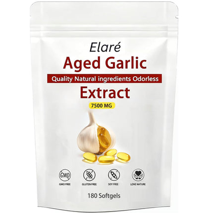 SAPURAIS Aged Garlic Extract - Non-GMO, Gluten-Free | 180 Softgels