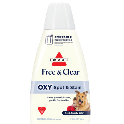 BISSELL Little Green PET OXY Spot & Stain Free & Clear Portable Deep Cleaner Formula, 32 fl. oz, 4310