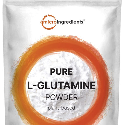 Pure L-Glutamine Powder, 2.2lbs (1kg) | Free Form Amino Acid | Unflavored Glutamine Supplement | Non-GMO, Vegan Friendly
