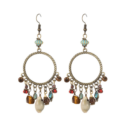 Boho Earrings for Women Dangling Vintage Bohemian Beach Style Earrings