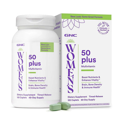GNC Womens 50+ multivitamin, 120 Caplets