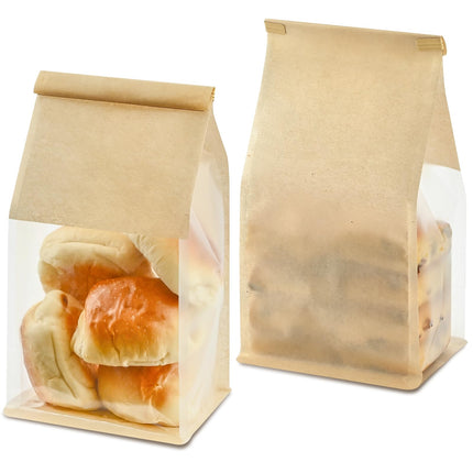 Ohuimrt Bread Bags For Homemade Breads, 100 PCS, 11 x 5.1 x 3.9 Inches