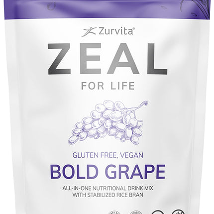 Zurvita - Zeal for Life - Bold Grape Flavor - Daily Nutritional Supplement for Vitality, Immunity, & Overall Wellness - 30-Day Wellness Bag, 420 Grams