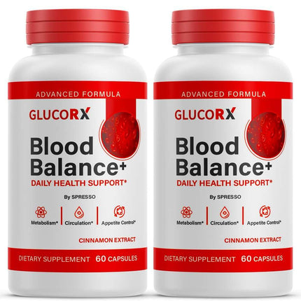 (2 Pack) GlucoRX Blood Balance Capsules, Official GlucoRX Supplement Pills with Premium Ingredients, Advanced Formula Support for Overall Health & Wellness Reviews (120 Capsules)