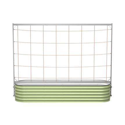 Vego Garden 8.0ft Long Tomato Metal Frame Trellis, Garden Trellis for Climbing Plants Like Cucumber Beans Tomatoes & Vines, (Garden Beds Not Included)