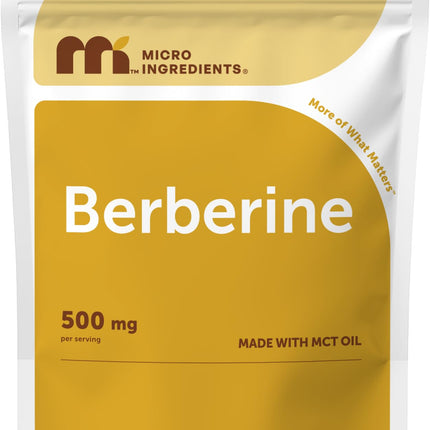 Micro Ingredients Berberine 500 mg Per Serving, 240 Softgels | Berberine HCl Supplement from Berberis aristata | Made with Coconut MCT Oil | Non-GMO, Gluten Free