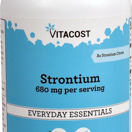 Vitacost Strontium - 680 mg per Serving - 240 Vegetarian Capsules