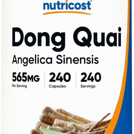 Nutricost Dong Quai 565mg, 240 Capsules (Angelica Sinensis) - Vegetarian Caps, Non-GMO, Gluten Free