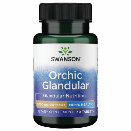 Swanson Orchic Glandular - Men's Health 1 gm 30 Tabs (3 Pack)