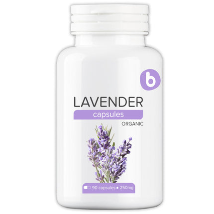 Organic Lavender Capsules - Lavender Pills for Relaxation and Balance - Supports Calm Mind and Body - Natural Supplement - Non-GMO, Gluten-Free – 90 Vegan Capsules